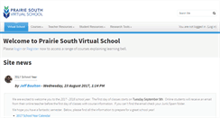 Desktop Screenshot of learning.prairiesouth.ca